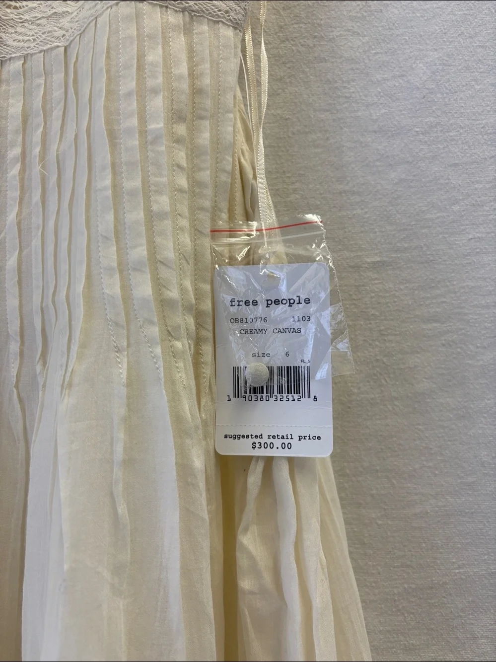Free People Paloma Wide Leg Jumpsuit Creamy Combo